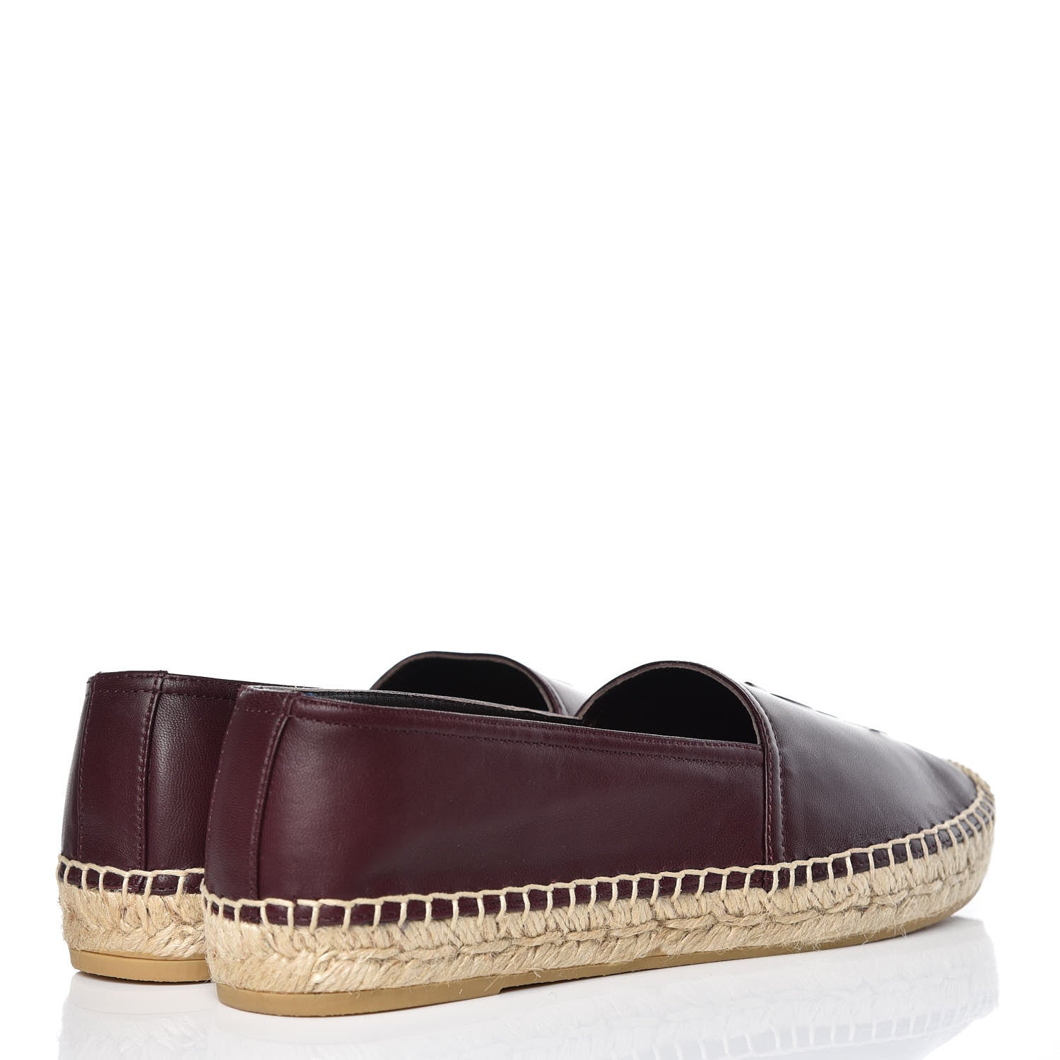 Saint Laurent Nappa Vendome Monogram Espadrilles 37 Barolo 4 of 9