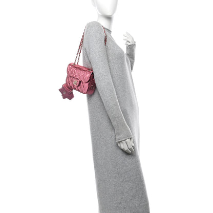 Chanel Mirror Calfskin Metallic Lambskin Quilted Hollywood Boulevard Mini Flap With Star Coin Purse Pink 2 of 12