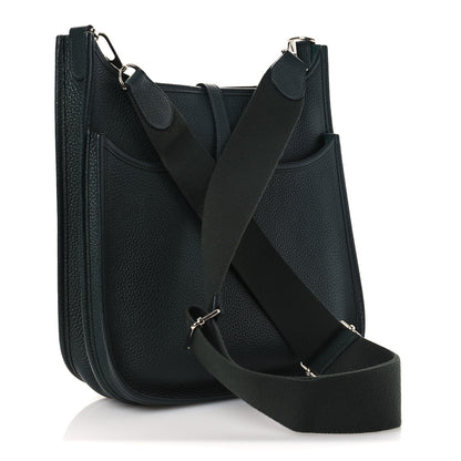 Hermes Taurillon Clemence Evelyne III PM Vert Cypress 3 of 12