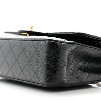 Chanel Caviar Quilted Medium Double Flap Black 10 of 11