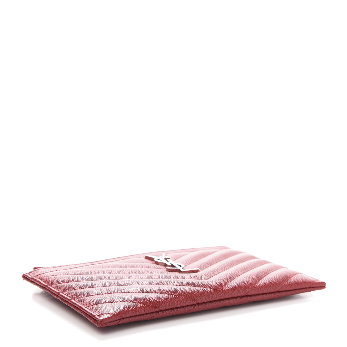 Grain De Poudre Chevron Monogram Bill Pouch Rouge Eros