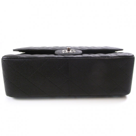 Caviar Jumbo Flap Black