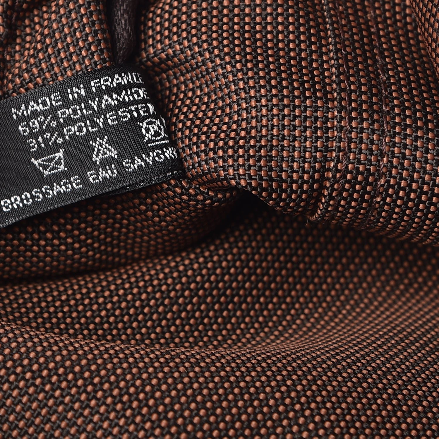 Hermes Canvas Herline MM Tote Brown 7 of 12