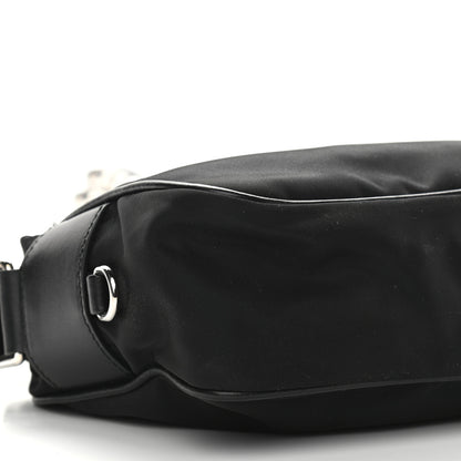 Prada Tessuto Nylon Studded New Vela Shoulder Bag Black Astrale 10 of 11