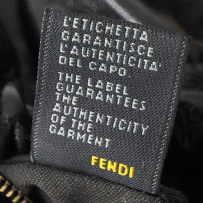 Fendi Leather Croc Medium Magic Bag Black 2 of 2