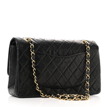 Chanel Lambskin Quilted Medium Double Flap Black 3 of 18