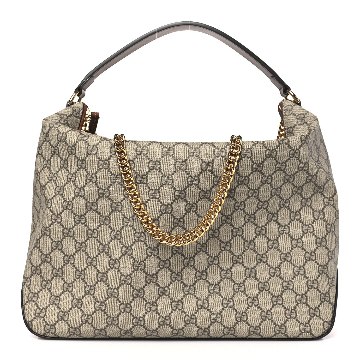 Gucci GG Supreme Monogram Large Linea A Hobo Light Brown 1 of 11