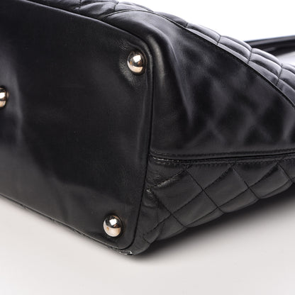 Chanel Calfskin Quilted Large Cambon Tote Black White 12 of 18