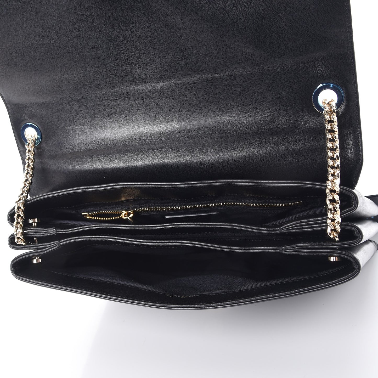 Lambskin Studded Medium Sugar Flap Shoulder Bag Black
