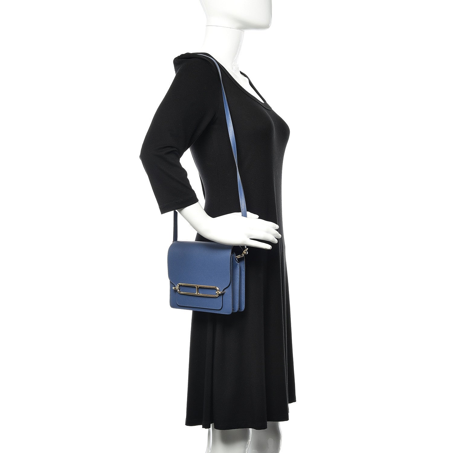 Hermes Evercolor Mini Sac Roulis Azur 2 of 11