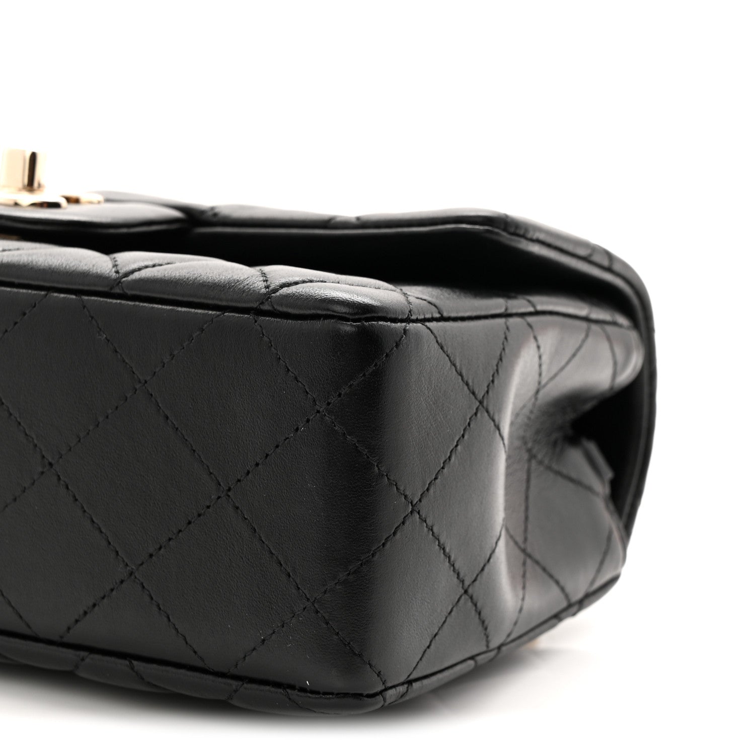 Chanel Lambskin Quilted Mini Rectangular Flap Black 10 of 10