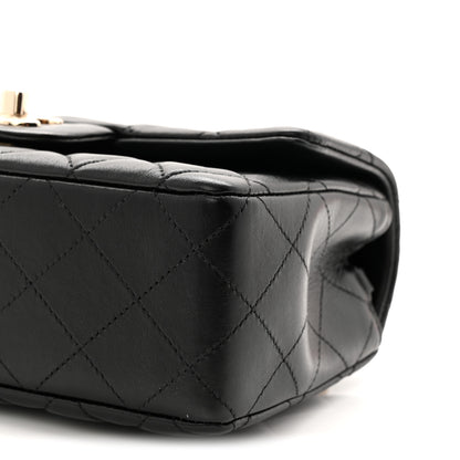 Chanel Lambskin Quilted Mini Rectangular Flap Black 10 of 10