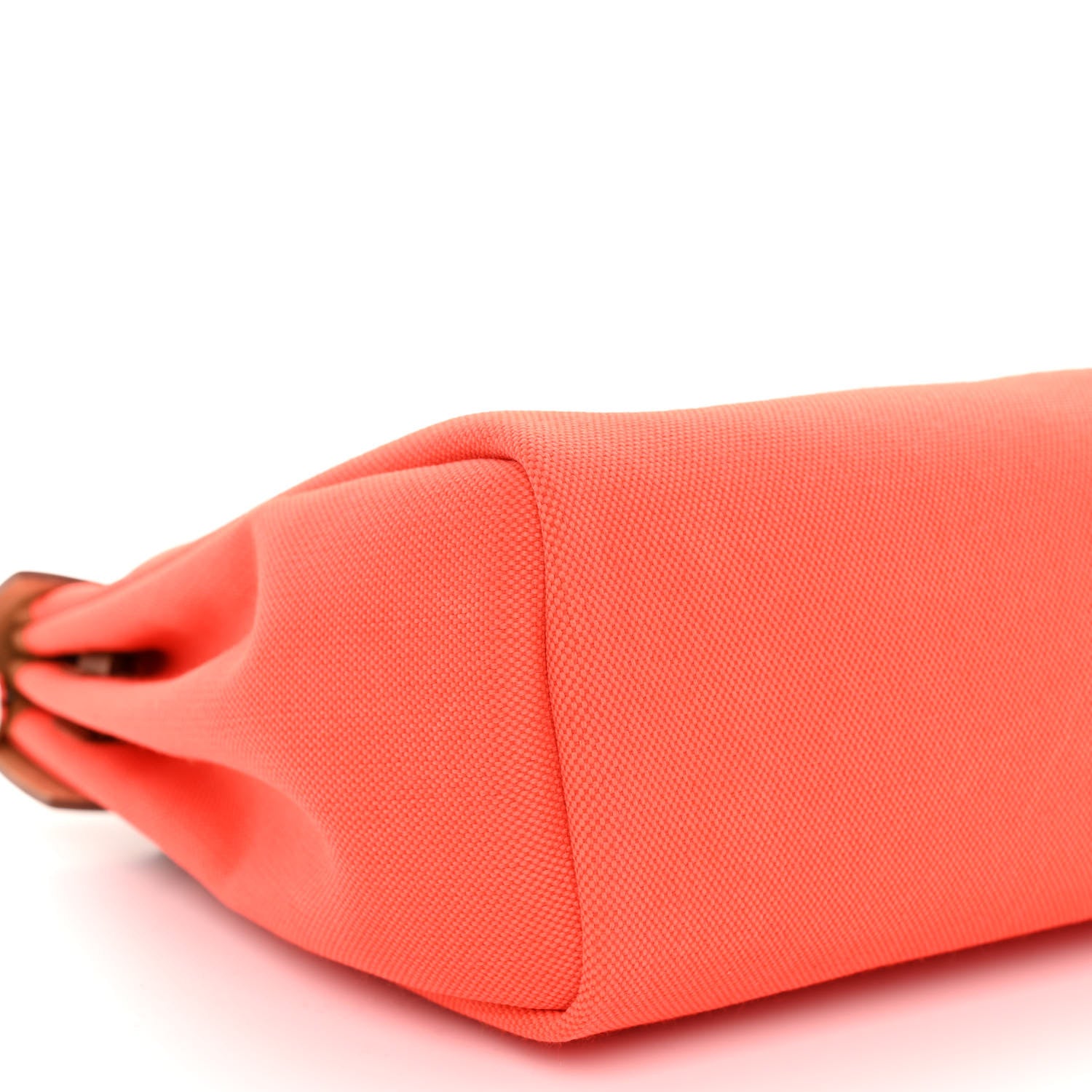 Hermes Vache Hunter Toile Herbag Zip Retourne 31 PM Capucine Fauve 9 of 10