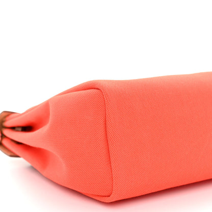 Hermes Vache Hunter Toile Herbag Zip Retourne 31 PM Capucine Fauve 9 of 10