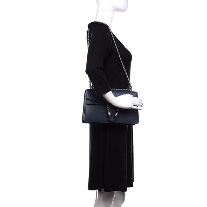 Gucci Dollar Calfskin Crystal Small Dionysus Shoulder Bag Blue Agata Montana Sapphire 2 of 10