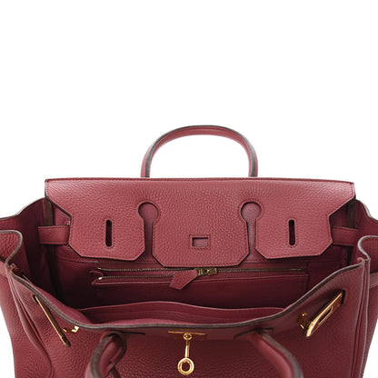 Hermes Taurillon Clemence Birkin 30 Bois de Rose 25 of 33