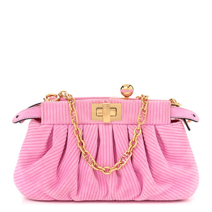 Fendi Camoscio Line Embossed Small Peekaboo Click Bag Lollypop 1 of 10
