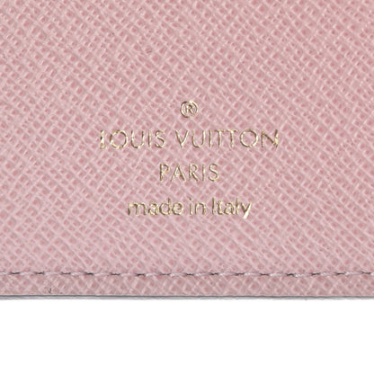 Louis Vuitton Damier Ebene Victorine Wallet Rose Ballerine 6 of 8