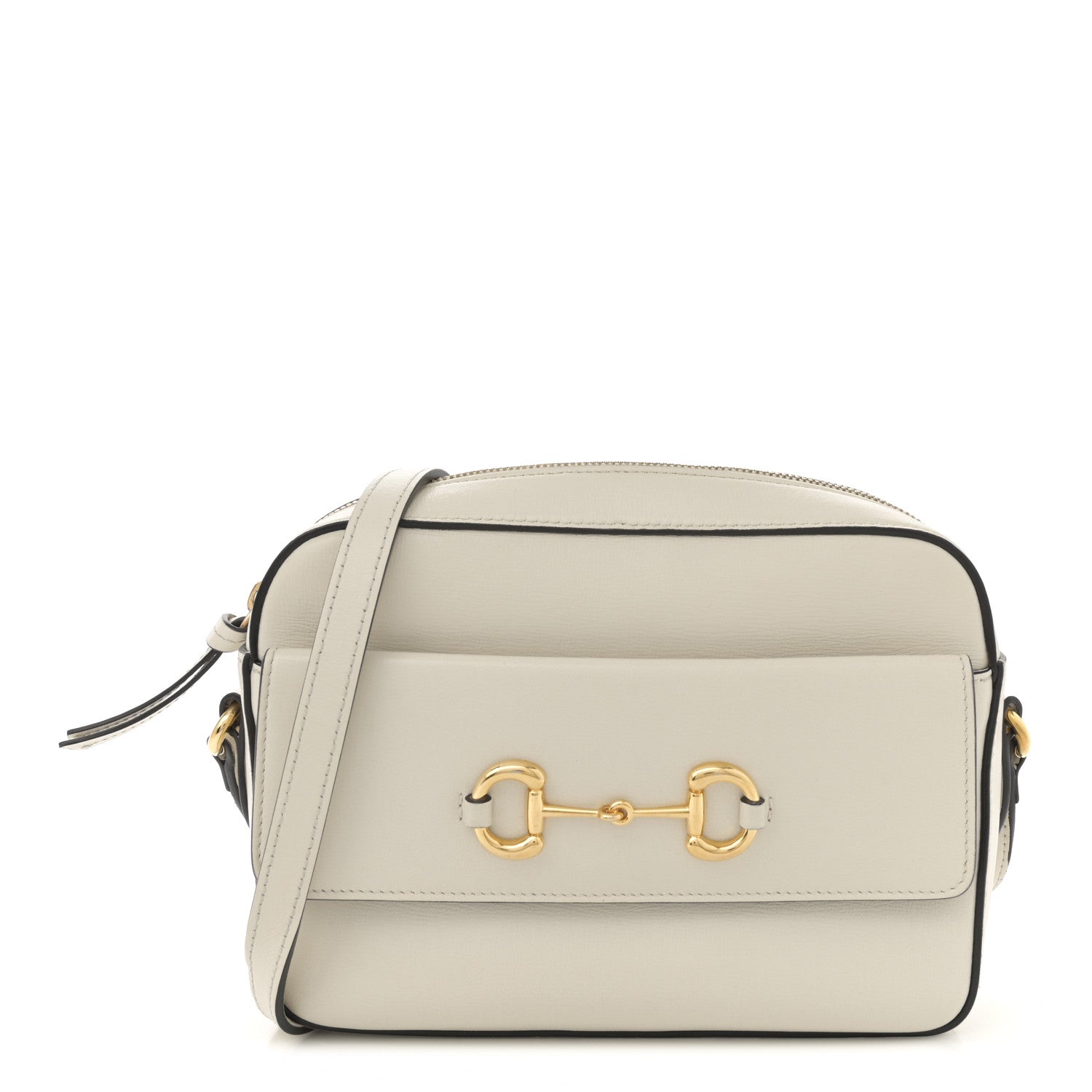 Gucci Azalea Calfskin Small Horsebit 1955 Shoulder Bag Mystic White 1 of 14