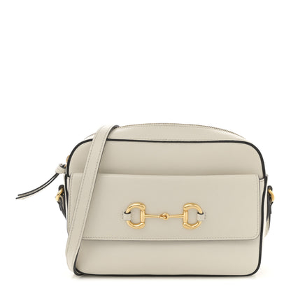 Gucci Azalea Calfskin Small Horsebit 1955 Shoulder Bag Mystic White 1 of 14