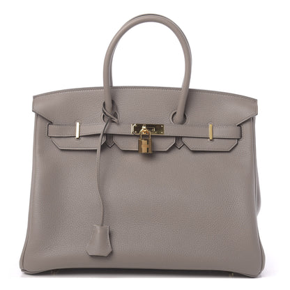 Hermes Taurillon Novillo Birkin 35 Gris Asphalte 1 of 11