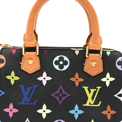 Louis Vuitton Monogram Multicolor Mini Sac HL Speedy Black 8 of 10