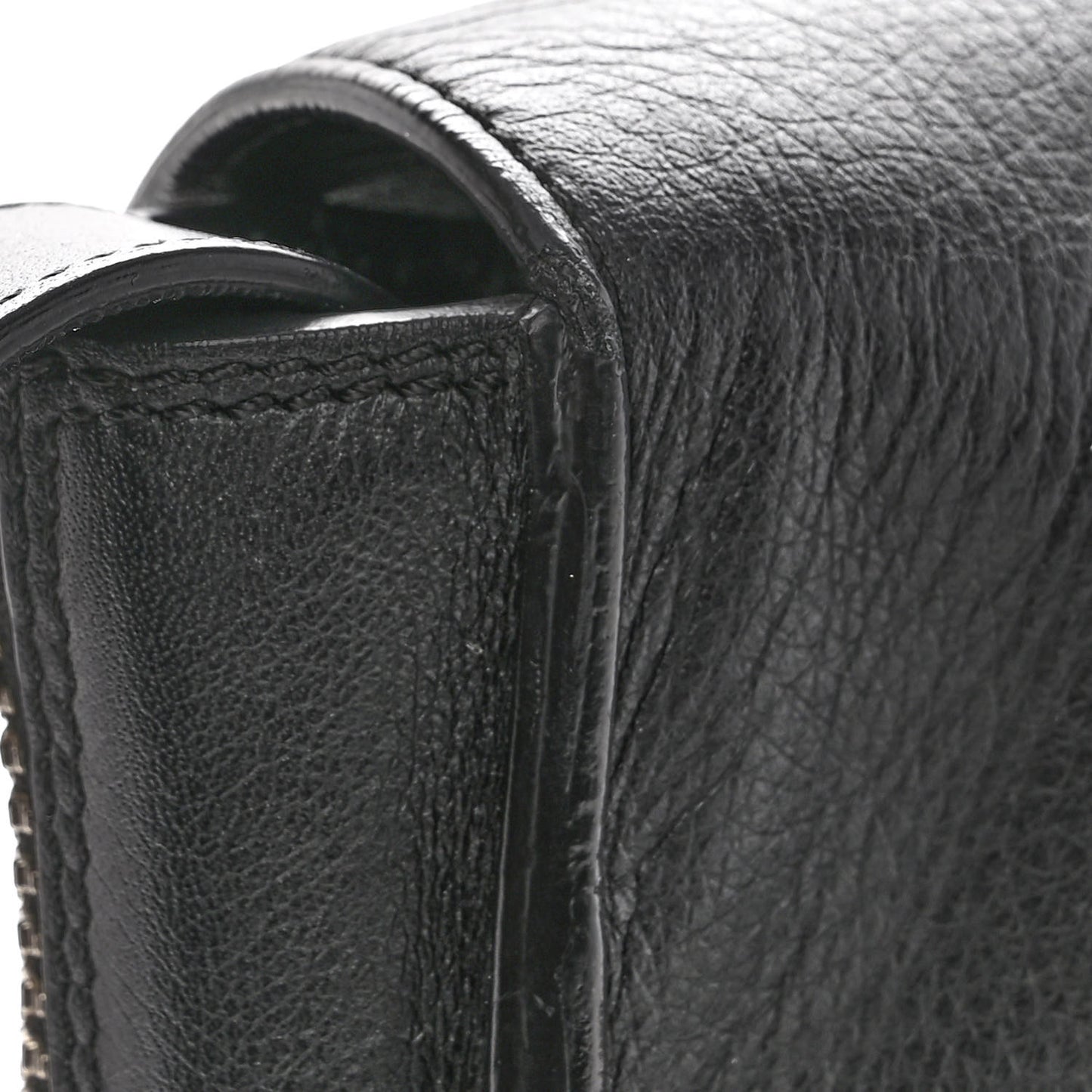Calfskin Papier Sight Clutch Black