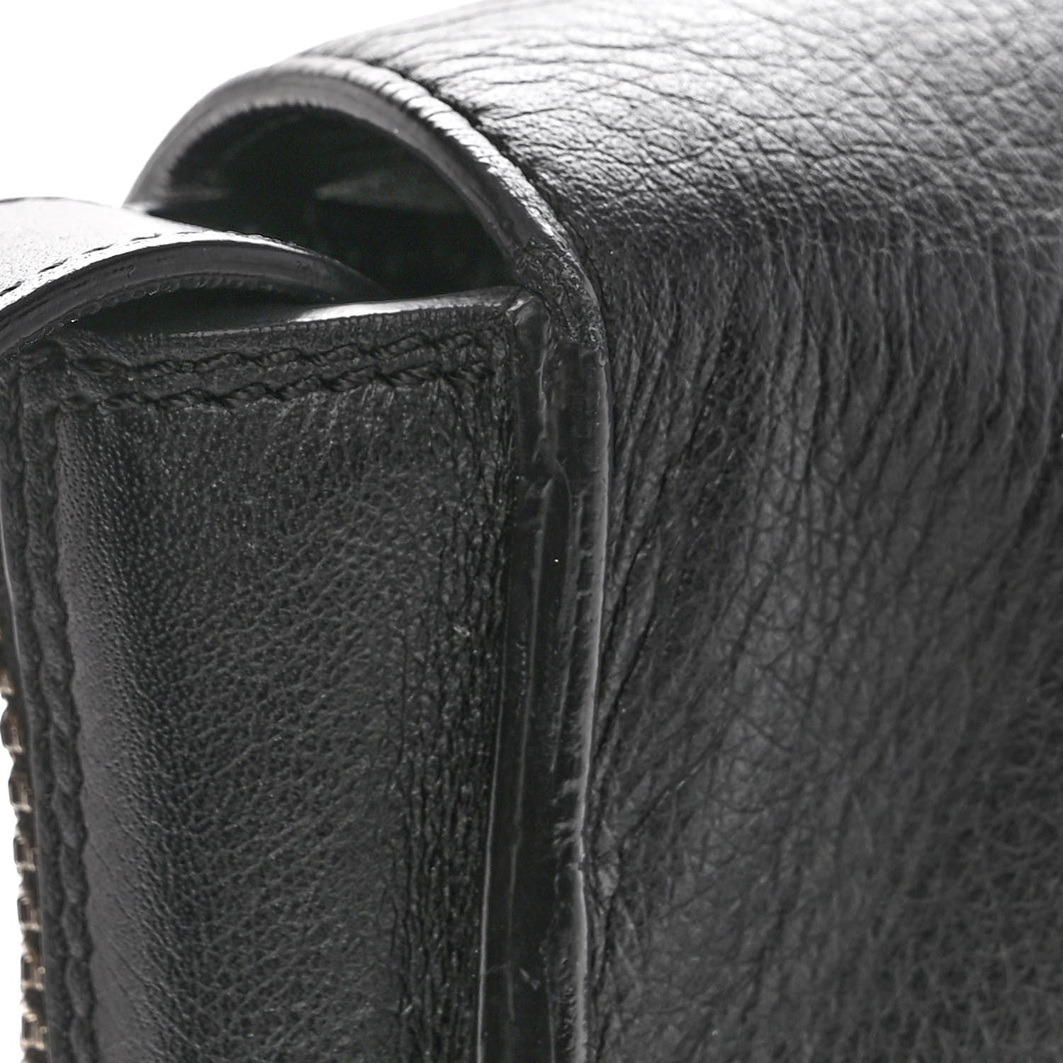 Balenciaga Calfskin Papier Sight Clutch Black 11 of 12