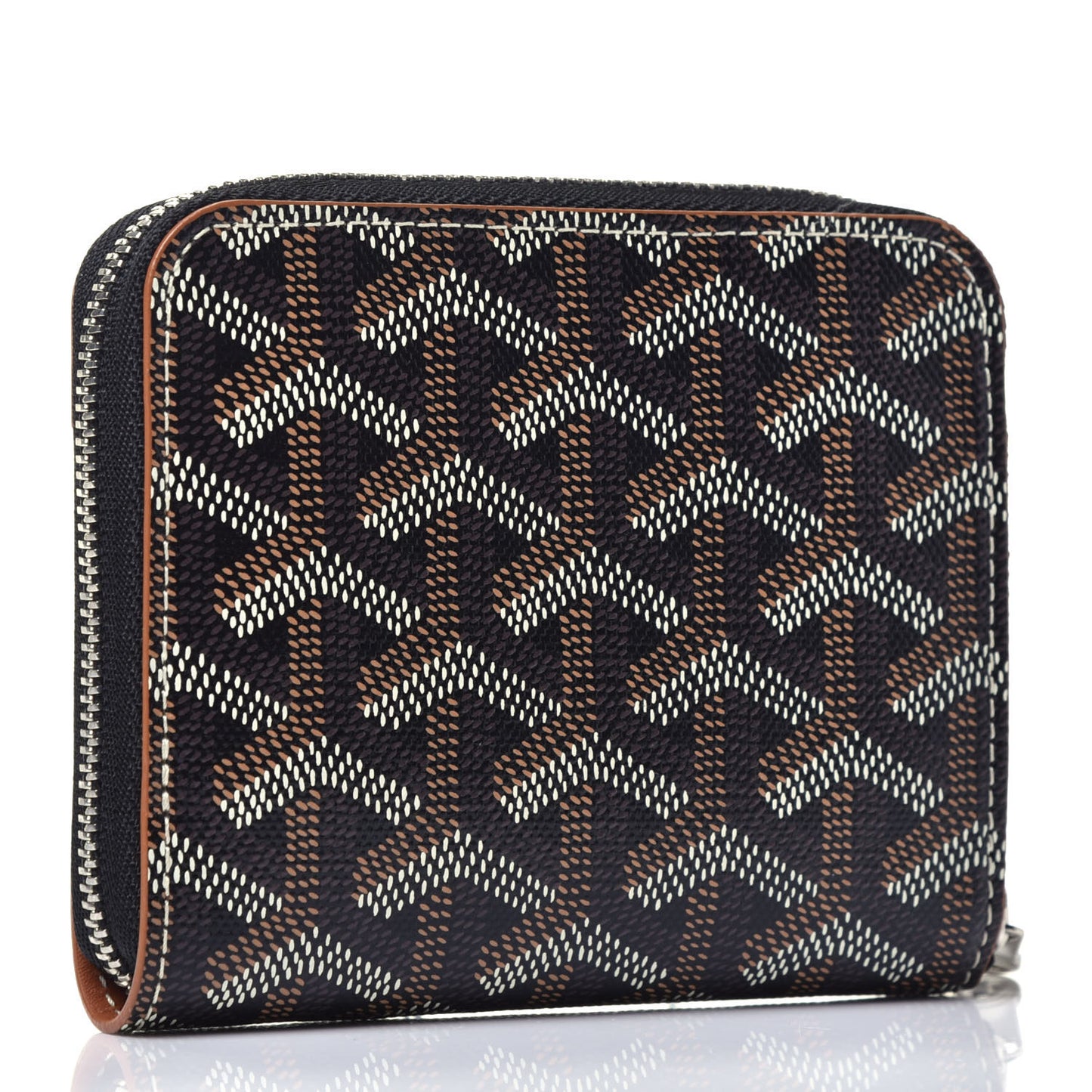 Goyardine Matignon PM Wallet Black Gold