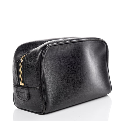 Chanel Caviar CC Large Cosmetic Case Black 3 of 13