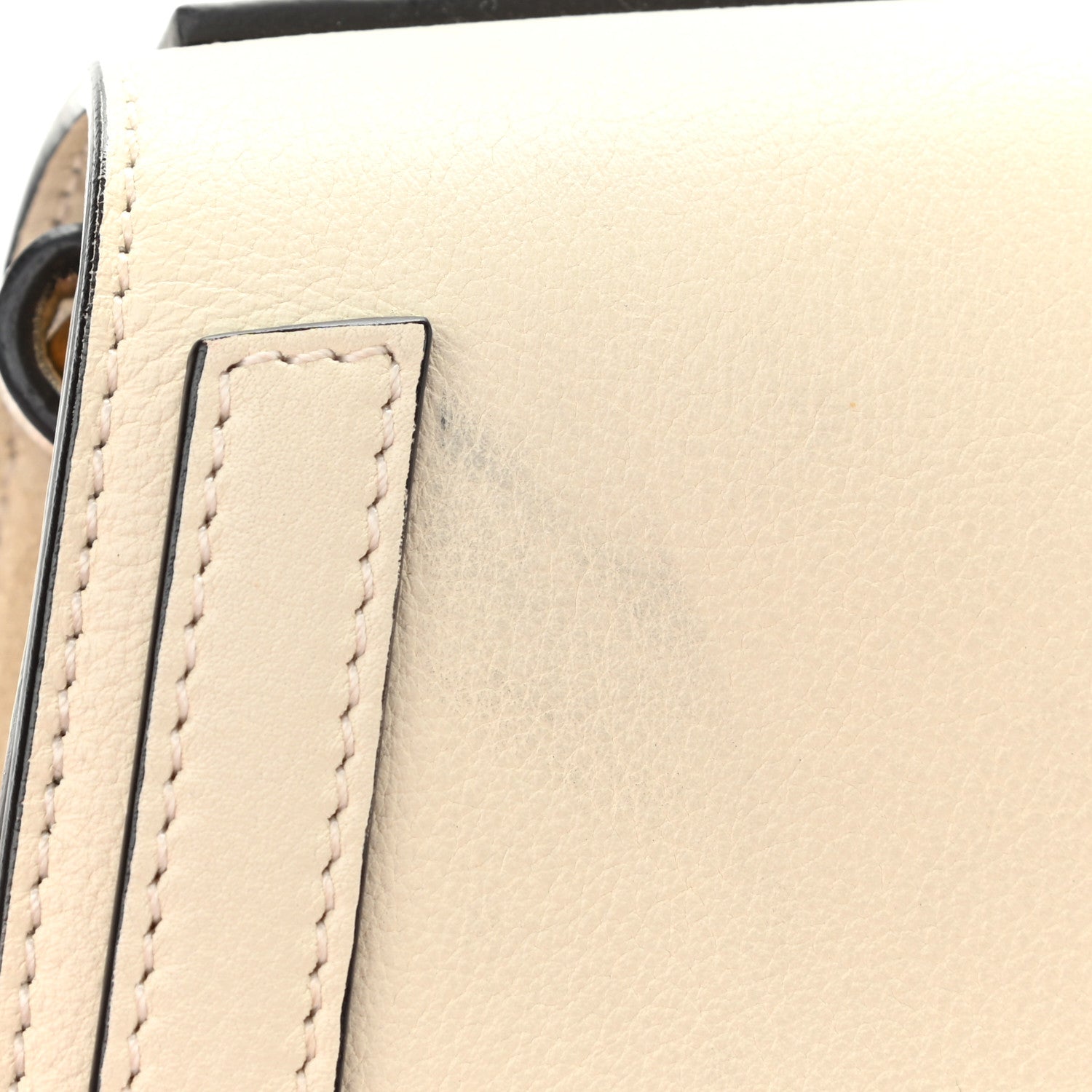 Chloe Calfskin Suede Small Nile Bracelet Bag Off White 11 of 14
