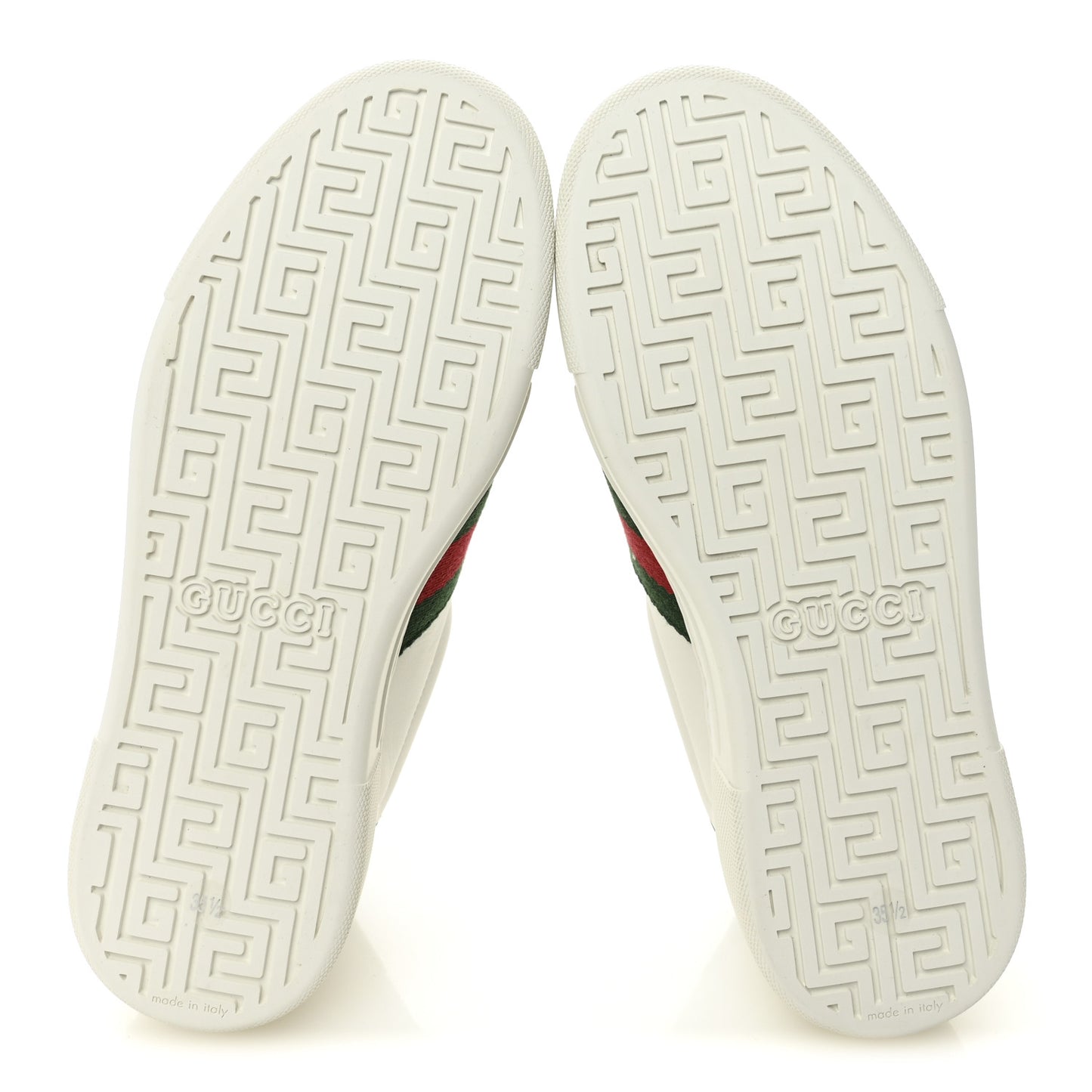 Ultralight Plume Calfskin Web Womens Ace Platform Sneakers 35.5 White