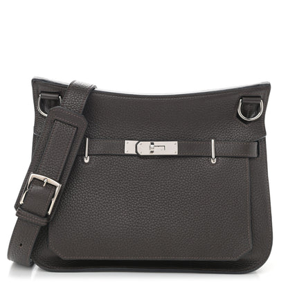 Hermes Taurillon Clemence Jypsiere 28 Chocolate 1 of 11