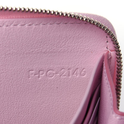 Celine Lambskin Large Zip Around Multifunction Wallet Antique Rose Black 7 of 12