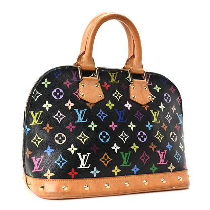 Louis Vuitton Monogram Multicolor Alma Black 2 of 8