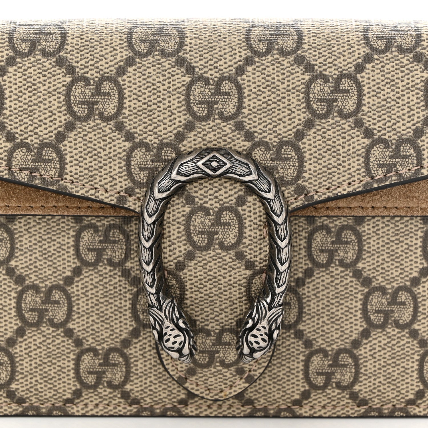 Gucci GG Supreme Monogram Super Mini Dionysus Shoulder Bag Taupe 7 of 9