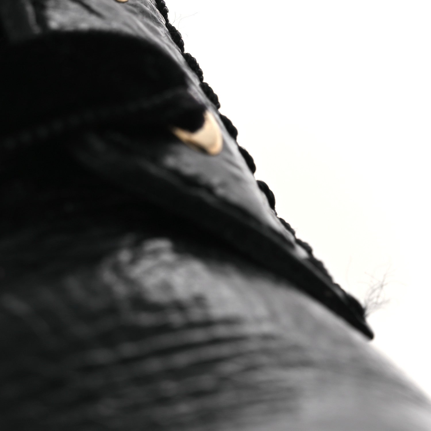 Chanel Shiny Calfskin Velvet Pearl Combat Short Boots 38 Black 14 of 14