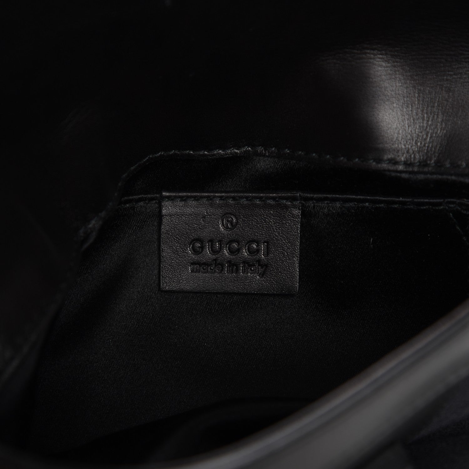 Gucci Python Satin Bamboo Clutch Black 6 of 8