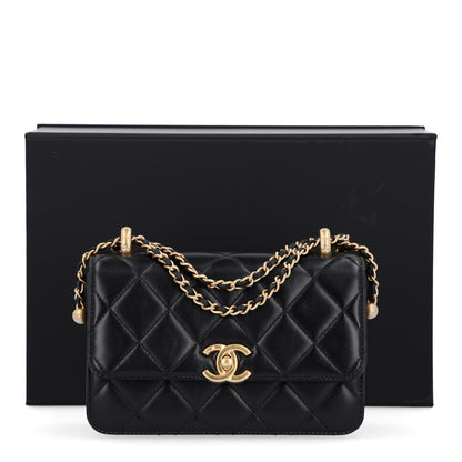 Chanel Calfskin Quilted Mini Perfect Fit Flap Black Black Black 10 of 10