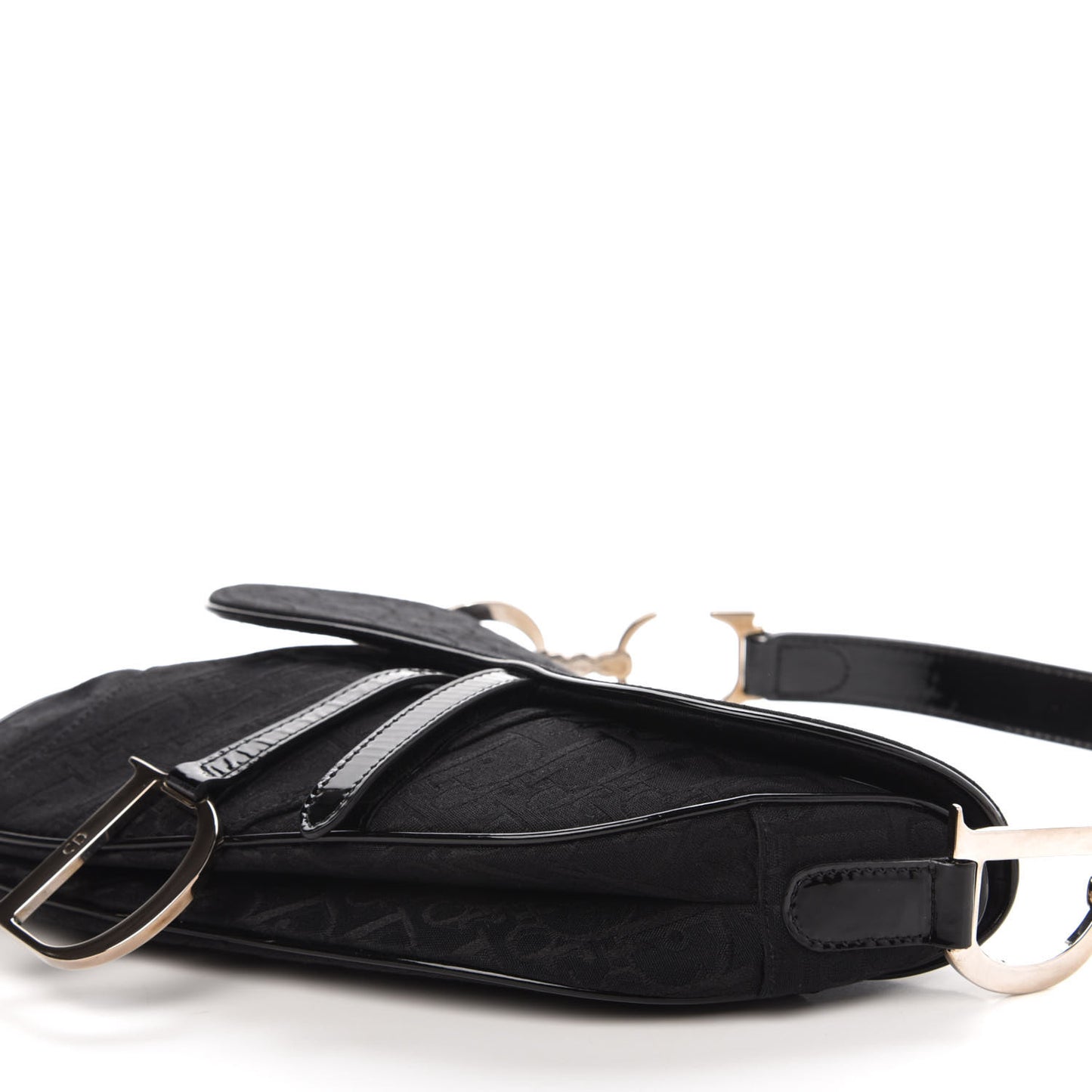 Monogram Saddle Bag Black