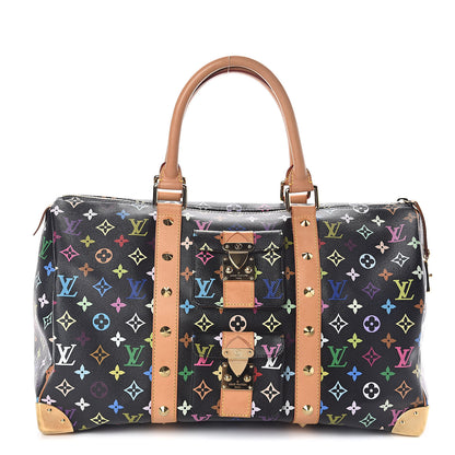 Louis Vuitton Monogram Multicolor Keepall 45 Black 1 of 9