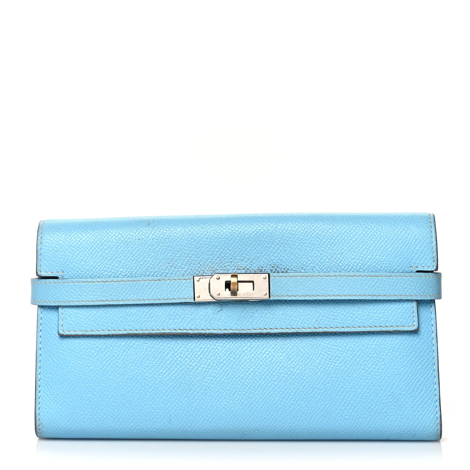 Hermes Epsom Kelly Longue Wallet Celeste 1 of 11