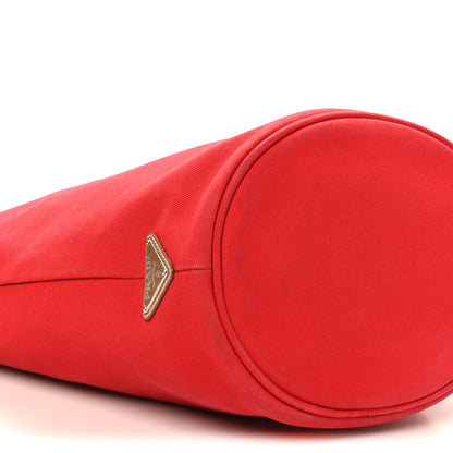 Prada Canapa Small Shopping Tote Rosso 9 of 10