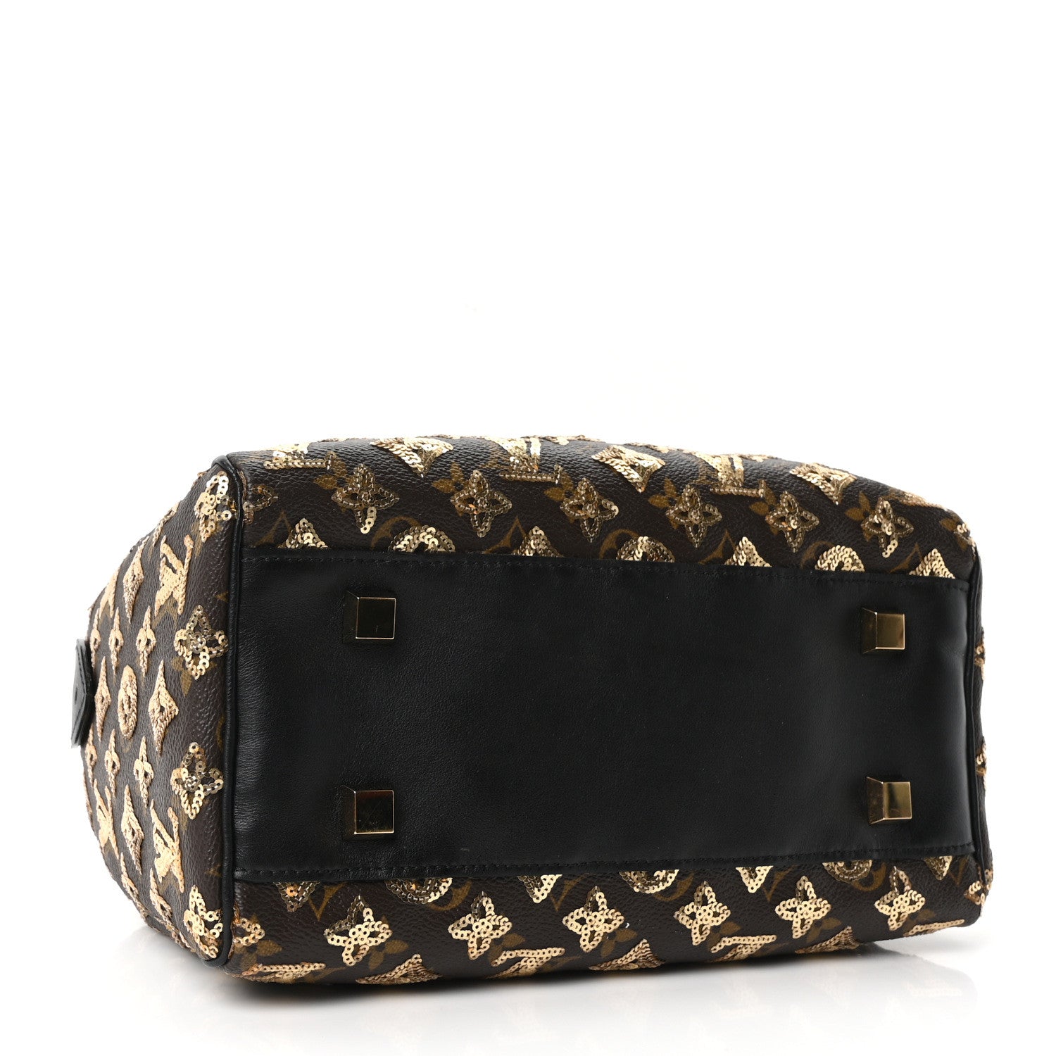 Louis Vuitton Monogram Sequins Eclipse Speedy 28 Gold 4 of 9