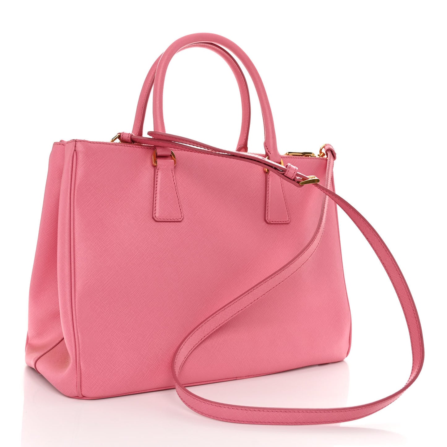 Saffiano Galleria Double Zip Tote Geranio Geranio