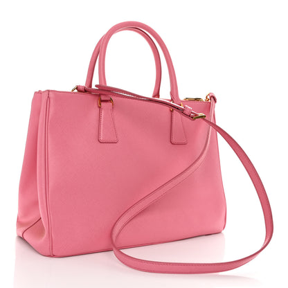 Prada Saffiano Galleria Double Zip Tote Geranio Geranio 3 of 10