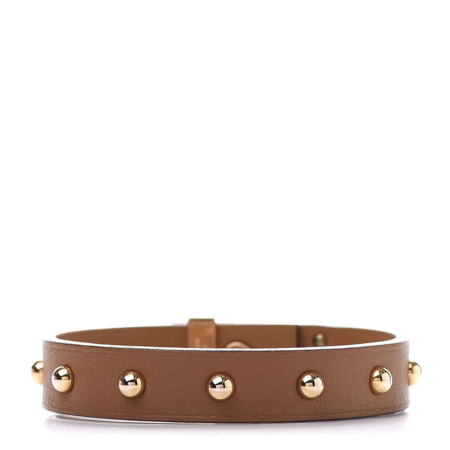 Hermes Swift Mini Dog Clous Ronds Bracelet T3 Gold 3 of 5