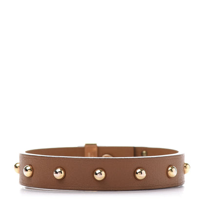 Hermes Swift Mini Dog Clous Ronds Bracelet T3 Gold 3 of 5