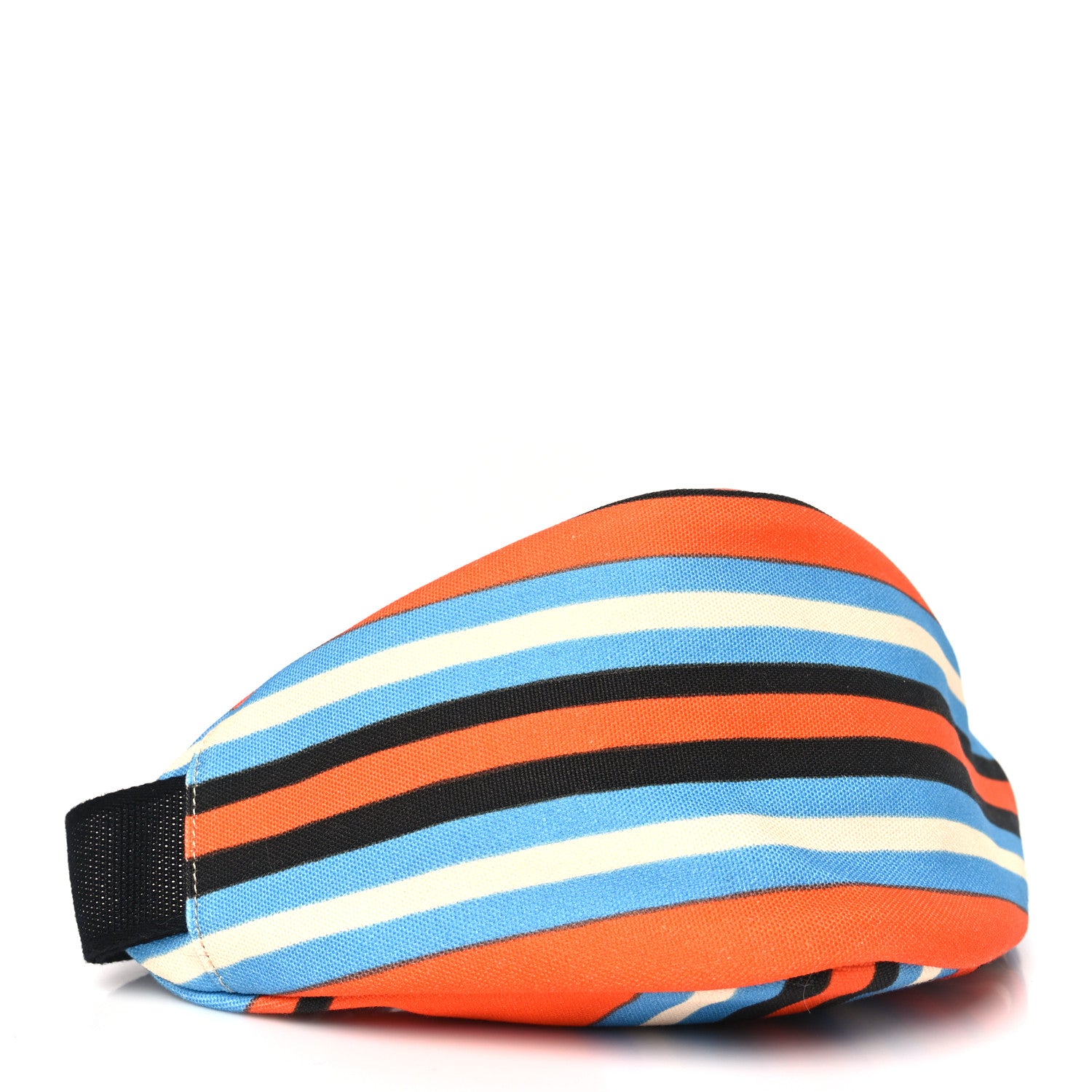 Prada Canvas Baiadera Stripe Wristlet Pouch Arancio 4 of 9