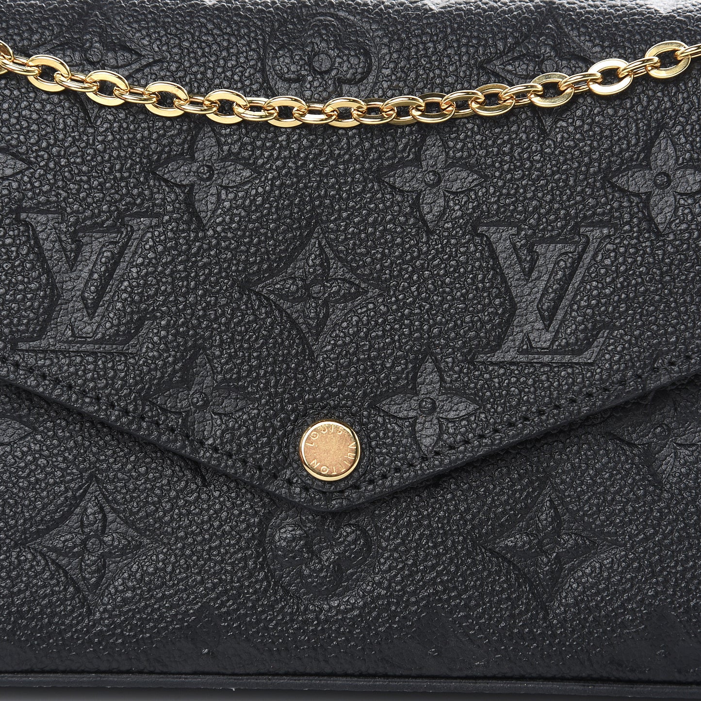 Empreinte Pochette Felicie Chain Wallet Black